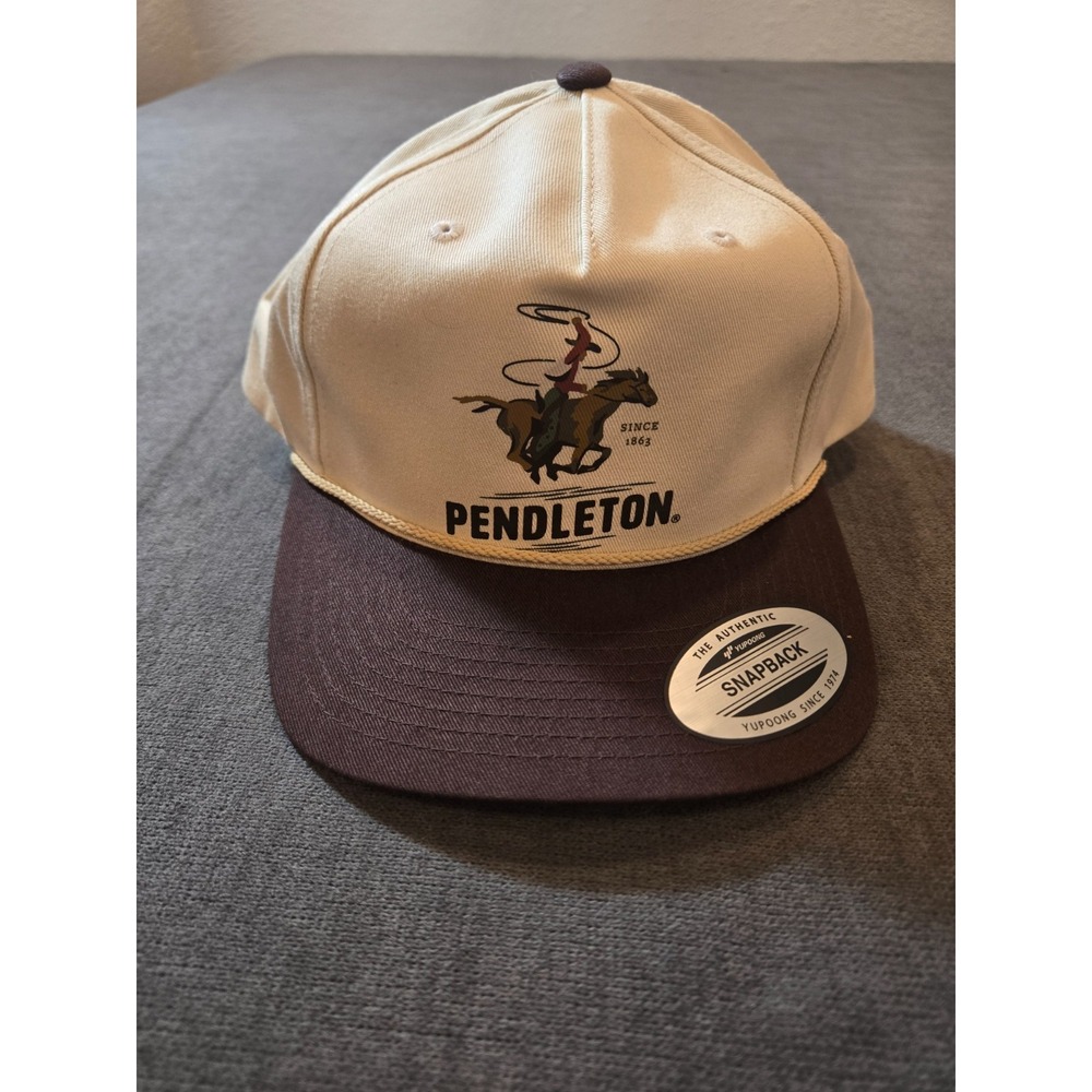 Pendleton Woolen Mills Snapback Hat Cap Cowboy Bucking Bronco Pattern New NWT